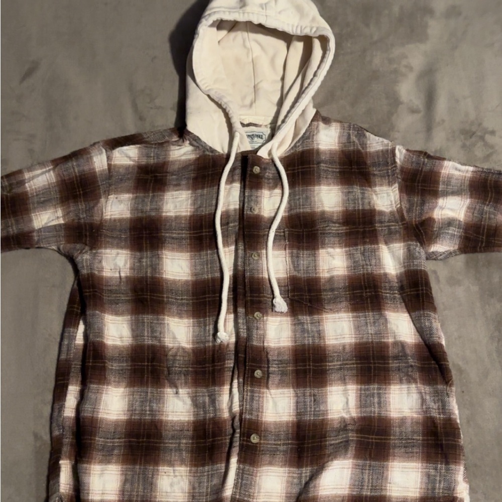American Eagle Plaid Hoodie